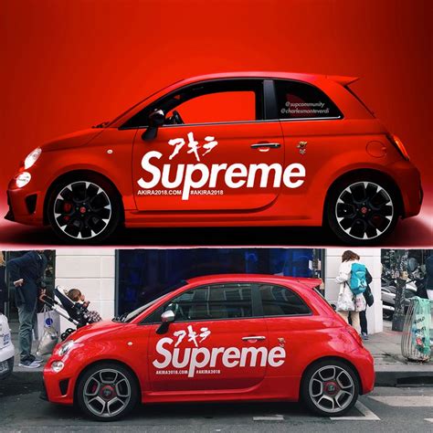 Supreme X ‘akira Car Seen Outside Colette In Paris Bmw Car Supreme Car