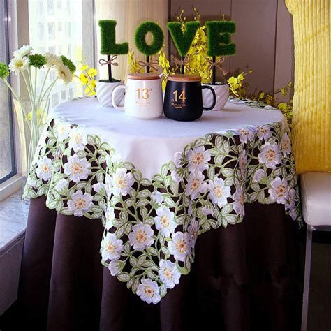European Style Garden Simple High Grade Fabric Embroidered Tablecloths