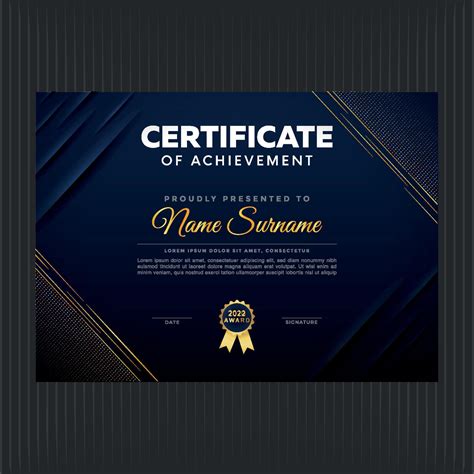Certificate Template With Elegant Elements Design 7834558 Vector Art At