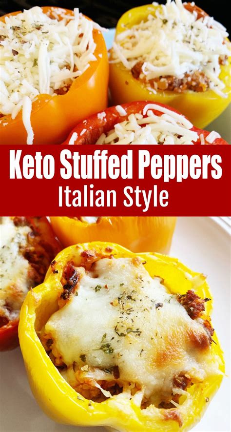 These keto stuffed peppers are so easy. Keto Stuffed Peppers with Pepperoni - Linneyville | Recipe ...