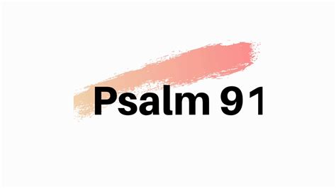 Psalm 91 English Audio Youtube