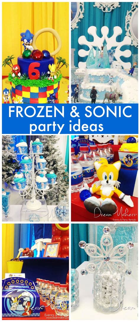 Frozen And Sonic Birthday Double Parties Double The Fun A