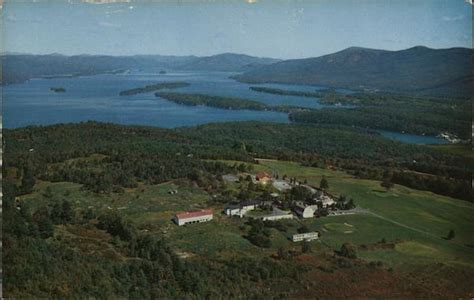 Aerial View Of Lake George And Top O The World Golf Course New York