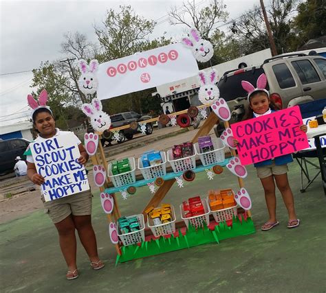 Bling Your Booth Challenge Girl Scout Cookies Booth Girl Scout Cookie Sales Girl Scouts