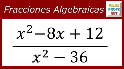 Simplificar Fracciones Algebraicas Ejercicio 2 Youtube