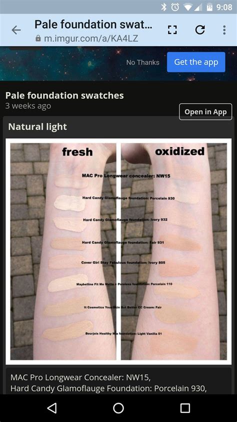 Paleprincess Foundation Swatches Pale Skin Makeup Foundation Swatches Fair Skin Makeup