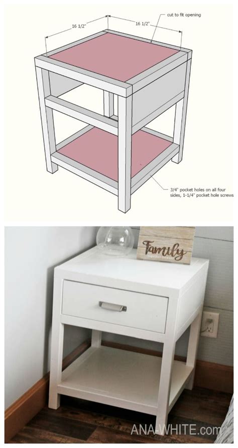 Mini Farmhouse Bedside Table Plans Artofit