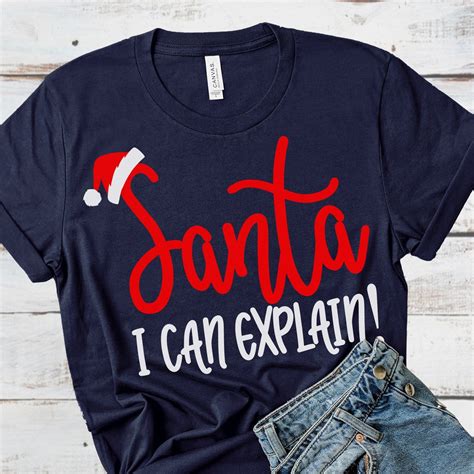 Santa I Can Explain,Santa svg,Santa Shirt,Kids Christmas Shirt,Santa