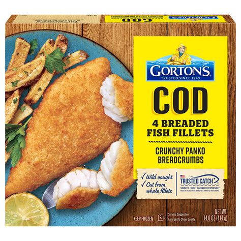 Gortons Premium Crunchy Cod Fillets Shop Fish At H E B