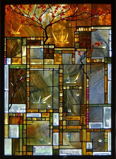 Contemporary Stained Glass Window Washington Cain Architectural Art