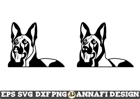 German Shepherd Cuttable Design Cut File Vector Clipart
