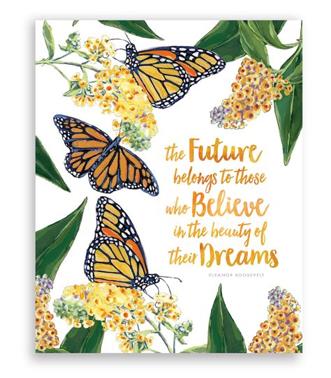 Floral And Butterfly Art Print Monarch Butterfly Wall Art With