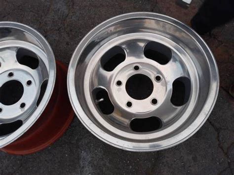 Two 15x8 Mag Slot Rims Classic Ford Or Dodge 5 On 55 For Sale In