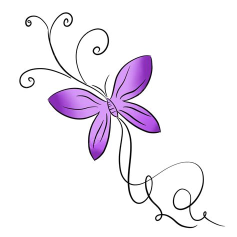 Purple Abstract Lines PNG Transparent Butterfly Purple Abstract Lines