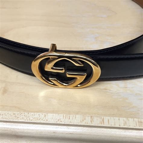 If you don't have a ruler or tape measure handy, you can try to measure with a standard credit card, which has a width of 3 ⅜ inch or 8.56 cm and a height of 2 ⅛ inch or 5.4 cm. Gucci Accessories | Black Belt Size 75 | Poshmark