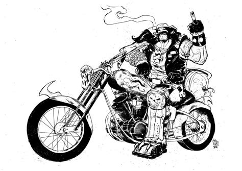 Lobo By Alessandromicelli On Deviantart Comic Art Comic Book Characters Motorcycle Drawing
