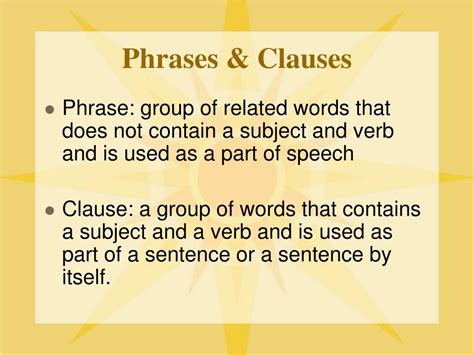 Ppt Phrase And Clause Ppt Powerpoint Presentation Free Download Id