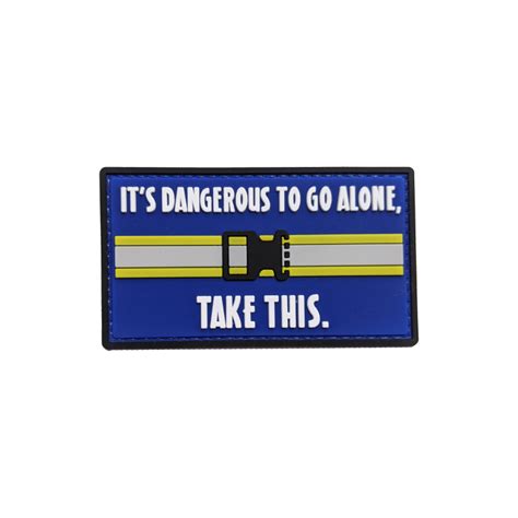 Its Dangerous To Go Alone Pvc Patch The Patch Board