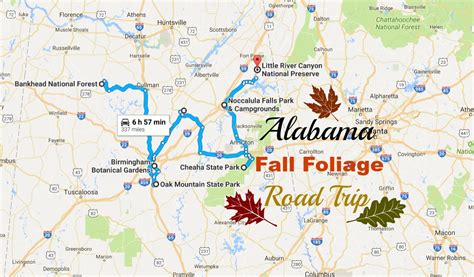 2016 Alabama Fall Foliage Road Trip