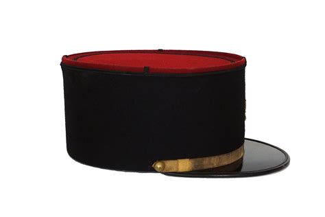 Vintage French Gendarme Hat Army Uniform Cap Hat Military Officers Kepi