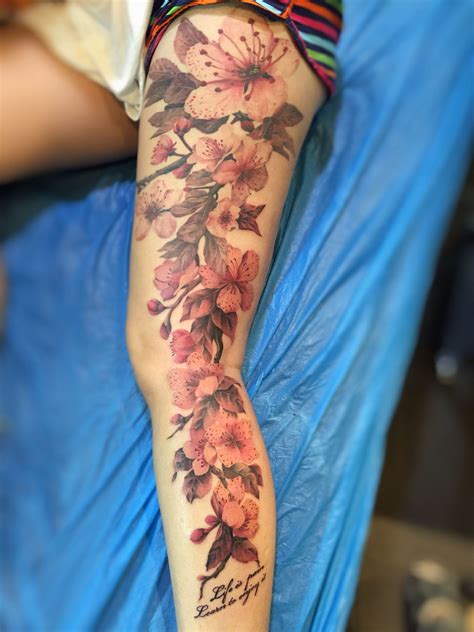 Flower Tattoo Leg Tattoos Women Body Tattoos Leg Tattoos