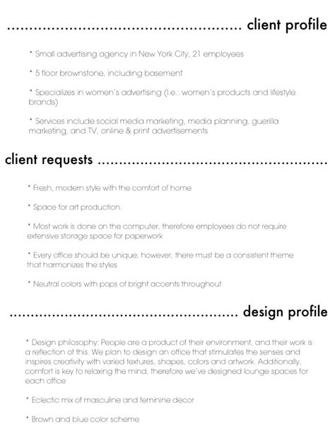How To Make Client Profile In Interior Designing Picturingeveryting