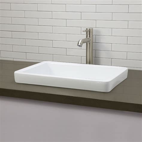 Decolav Classically Redefined Semi Recessed Bathroom Sink And Reviews
