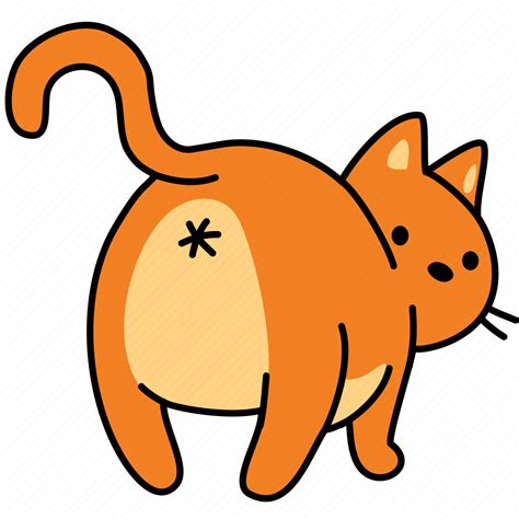 Animal Back Butt Cat Feline Hole Pet Icon Download On Iconfinder