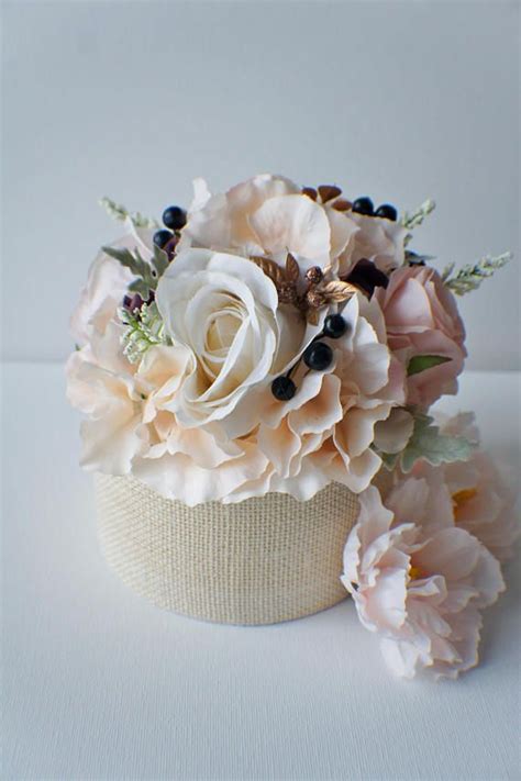 Flower Cake Topper Wedding Flowers Floral Cake Topper Silk Etsy