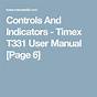 Timex T611t Instruction Manual