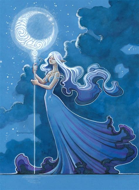 Moon Goddess Art Mythology Art Greek Mythology Roman Mythology Moon