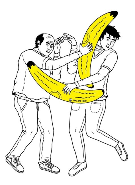 Banana Fight Banana Art Art Illustration