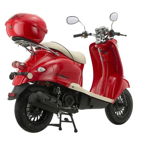 50cc Scooter Buy Direct Bikes Retro 50cc Scooters Red