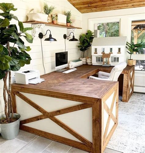 51 Best Farmhouse Home Office Decor Ideas And Inspiration Home Office