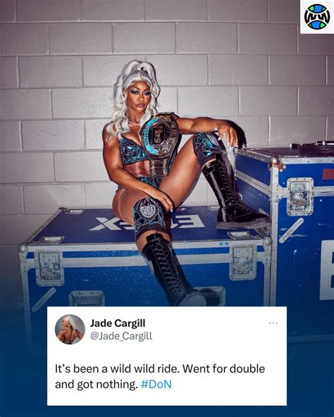 Ebony Sapphire🖤💙 On Twitter Rt Wrestlingwcc Jade Cargill Reacts To The End Of Her Historic