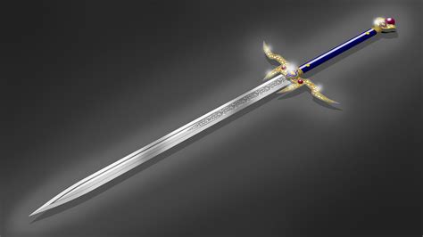Sketchup Sword 3 Speed 3d Model Fantasy Sword Regalium Youtube