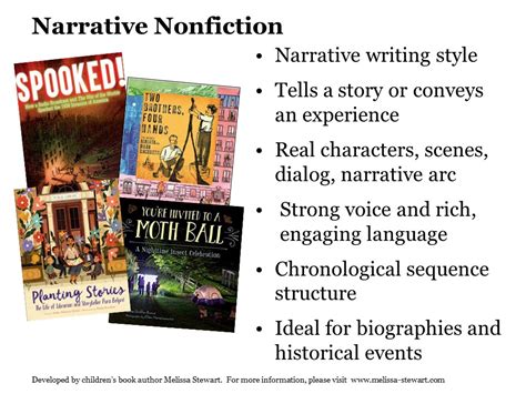 Celebrate Science 5 Kinds Of Nonfiction Narrative Nonfiction