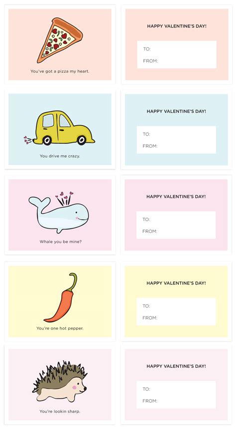 All our printable valentine's day cards are yours at no cost, and you can personalize your favorite, fast and easy. Punny Valentine's Day Cards Printable