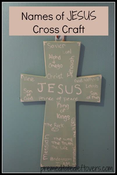 Names Of Jesus Cross Craft