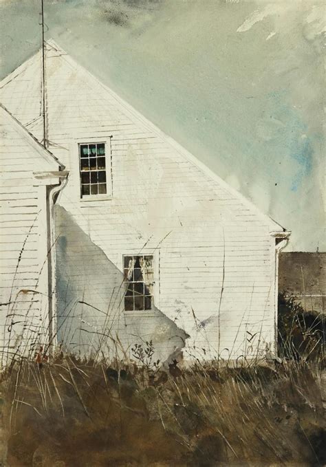 Andrew Wyeth The James Place Landscape Painting Watercolor