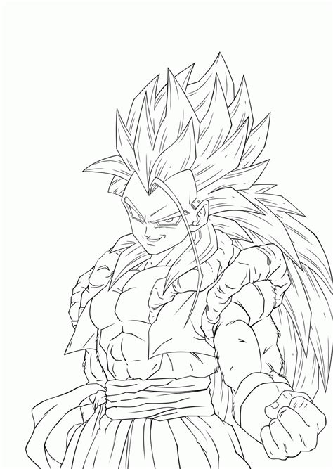 Gogeta Ssj4 Bueno Super Coloring Pages Dragon Ball Z Coloring Pages