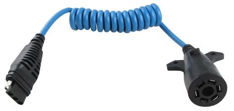 When working in the industries of construction, manufacturing, landscaping and agriculture, crews often make multiple trips to transport equipment and raw materials to job sites. Hopkins Heavy-Duty Trailer Coiled Wire Adapter for 7-Way to 4-Wire Flat Hopkins Wiring HM47065