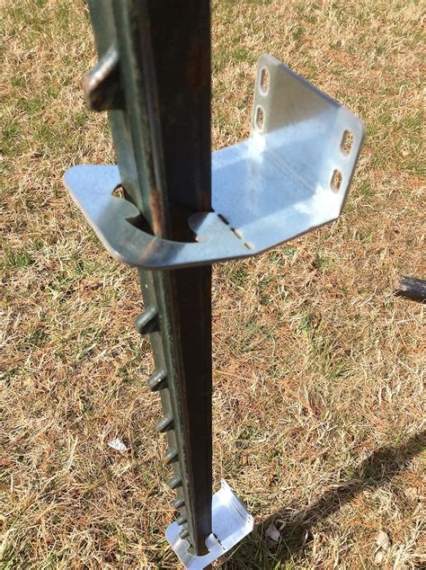 T Post Fence Bracket Build Wood Fence No Wooden Posts Made In USA Pat Pend Strong Galvanized