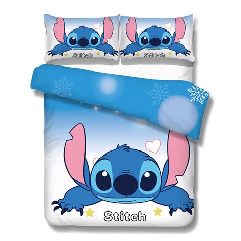 Disney Lilo And Stitch Bedding Set 3 Pcs Single Double Twin Full Queen