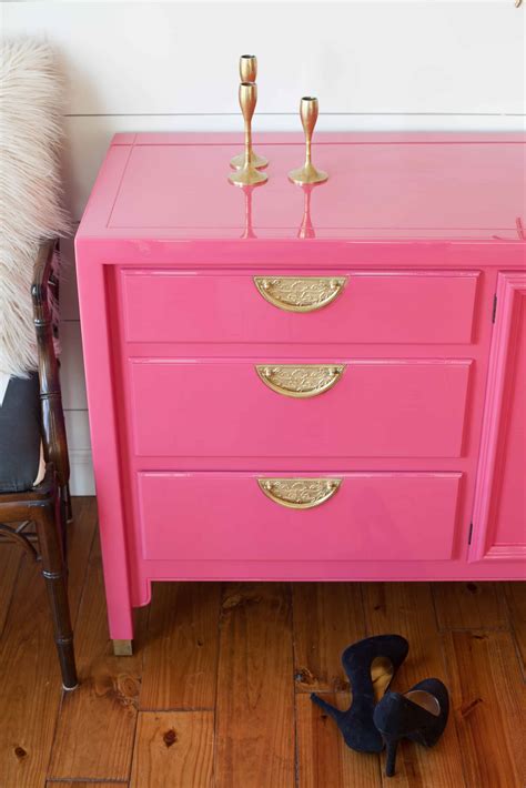 Pink Dresser Asian Style Century Dresser High Gloss Paint Fine Paints