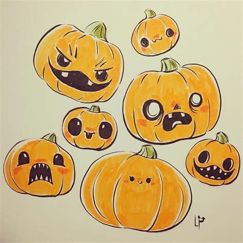 Inktober Day 23 So Many Cute Pumpkin Carvings Lately The Funniest