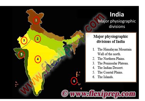 The Physiographic Division Of India Physiographic Regions Of The