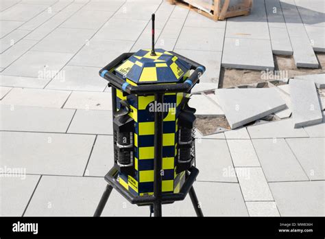 Armadillo Perimeter Intruder Detection System At A Construction Site In