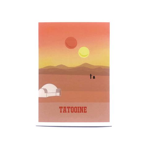 Vintage Tatooine Travel Poster Etsy