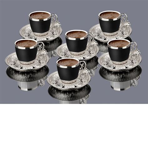 Turkish Coffee Cups Sets Of 6 Ottoman Anatolian Greek Arabic Tea Set